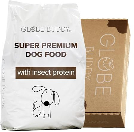 Globe Buddy Brown Hundetrockenfutter Getreidefrei, 3,75kg, Insektenfutter für Hunde bis 15kg, Leicht Verdaulich, Magenschonend, mit Insektenprotein