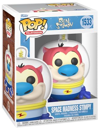 Funko POP! TV: Nick Rewind - Stimpy - (Space Suit) - Nickelodeon Slime - Vinyl-Sammelfigur - Geschenkidee - Offizielle Handelswaren - Spielzeug Für Kinder und Erwachsene - Ad Icons Fans