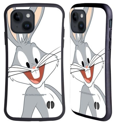 Head Case Designs Offizielle Looney Tunes Bugs Bunny Persönlichkeiten Hybride Handyhülle Hülle Huelle kompatibel mit Apple iPhone 15