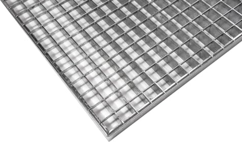 B2 Norm Gitterrost Pressrost verzinkt 600x800x25mm Masche 30/30 T-Profil