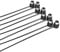 CME MIDI Cable 4-Pack - 2FT / 60cm, 5-pin DIN, Low-profile - Mirrored 45-Degree Angled Ultra-Thin Plugs for Compact Spaces - Ideal for MIDI Interface, Pedalboard, Keyboard