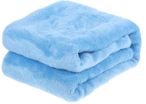 Cabilock 2 Pièces Couverture Canapé Bleu Rose Plaids Canapé pour Animaux De Compagnie Surmatelas en Laine Polaire Plaids Matelas De Lit De Voiture Hirsute Chiot De Bébé Le Lit