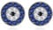 YFN Nazar Ohrringe 925 Sterling Silber Blaues Auge Ohrringe Evil Eye Schmuck für Damen Mädchen Böser Blick Glücksbringer Geschenke für Hochzeit