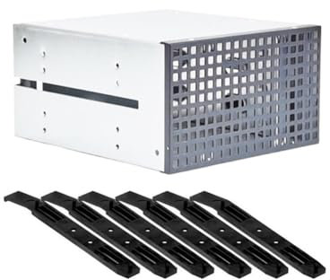 DINESA Cage de disque dur à 3 baies pour 2 disques optiques vers disque dur 3 x 3,5 pouces, 2 disques dans le châssis, fabrication soignée