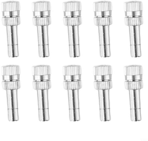 SMZhomeone 10 Stück Langlebiges Sprühdüsen Set Nebelsprühdüsen Gartenarbeit Sprühkopf 6 Mm Für Gewächshäuser Und Pflanzen (0,15 Mm)