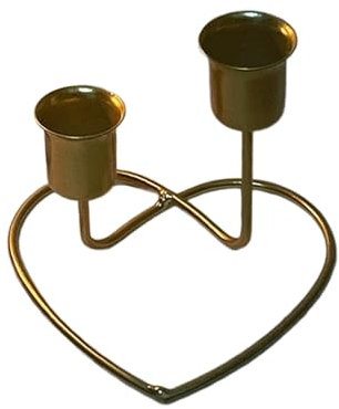 Iron Holder Metal Candelabra Holder Christmas Decoration 1 PC Heart Shaped Wrought Iron Candelabra