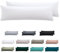 Nesture Seitenschläferkissen Bezug 40 x 145 2er Set - Kissenbezug 40x145 cm Weiß, 100% Mikrofaser kopfkissenbezug mit Reißverschluss, Weich und Bügelfrei