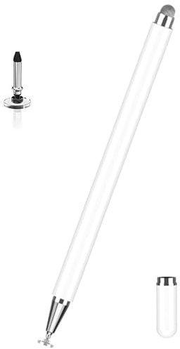 Stylus-Eingabestift für Samsung Galaxy Tab A9+ Plus/A9/A8/A8 Plus/A7 Lite, universeller hochempfindlicher S-Stift für iPad Pro/iPad/iPhone/Microsoft/Surface/Fire HD, alle Touchscreen-Geräte (weiß)