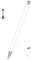 Stylus-Eingabestift für Samsung Galaxy Tab A9+ Plus/A9/A8/A8 Plus/A7 Lite, universeller hochempfindlicher S-Stift für iPad Pro/iPad/iPhone/Microsoft/Surface/Fire HD, alle Touchscreen-Geräte (weiß)