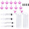 ﻿20PCS Pet Nursing Bottle with Pink Replacement Mini Nipple Feeding Bottle, Feeding Kit for Kittens Puppiesfor Newborn Kittens, Small Animals