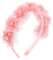IYOU Fleurs Mariage Serre-tête Fleuri Rose Bandeau Bébé Anniversaire Fête Accessoires de Coiffure pour Filles
