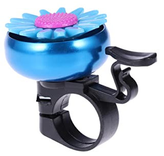 Garneck Bunte Fahrradklingel in Blau – Lustige Fahrradglocke Für Jungen Und Mädchen - Perfekte Klingel Für Kinderfahrräder - Sicheres Radfahren Mit Fröhlichem