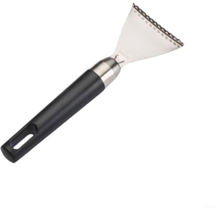 Fischentschupper Aus Rostfreiem Stahl Mit Holzgriff - Fischschuppen Entferner Werkzeug Für Küche Und Outdoor - Effizient Und Leicht Zu Reinigen - 18X6cm(ABS handle)