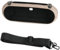 Beats Pill 2024 Protective Case - Shockproof EVA Hard Carrying Box with Adjustable Shoulder Strap, Water-Resistant Speaker Bag for Beats Pill 2024 Bluetooth Speaker (Zipper Closure, Black) (Golden)