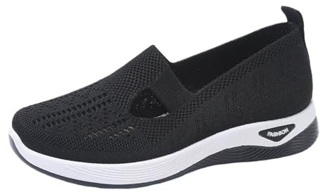 Zapatos Ortopédicos para Mujer con Malla Zapatillas Sin Cordones para Mujer Sin Manos Antideslizantes para Caminar Zapatillas Ortopédicas de Plataforma Sandalias Palas Zapatillas Malla Deporte