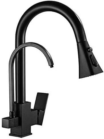 Rubinetto da cucina a 3 vie con spruzzatore, filtro dell'acqua multifunzionale, miscelatore sotto il lavello, rubinetto ad osmosi inversa, elegante finitura nera, per cucine moderne