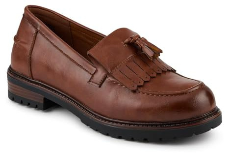 Pavers Womens Wide Fit Tasselled Moccasins | Autumn Winter Collection | Loafer/Moccasin Shoe | Pull On