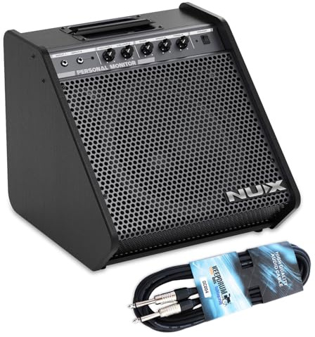 Nux NPA-100 Schlagzeug-Verstärker E-Drum Monitor mit keepdrum Klinkenkabel