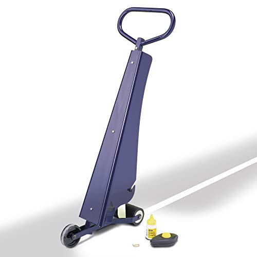 Bodenmarkierset, Abrollgerät, Schneidmesser, Schlagschnur, Kreide, 2 Rollen Markierband LxB 33 mx 50 mm, Farbe weiß