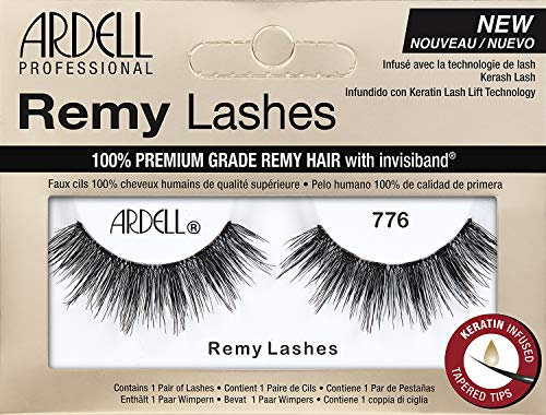 ARDELL Professional Remy Lashes (Style 776) - Künstliche Wimpern aus Echthaar mit Keratin für seidig-weichen Glanz | handgefertigte Luxus Fake Lash, Bandwimpern zum Kleben | vegan & wiederverwendbar