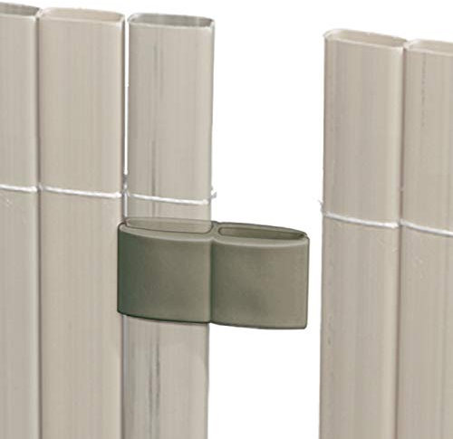 Videx-Mattenverbinder für Sichtschutzmatte Rügen, grau