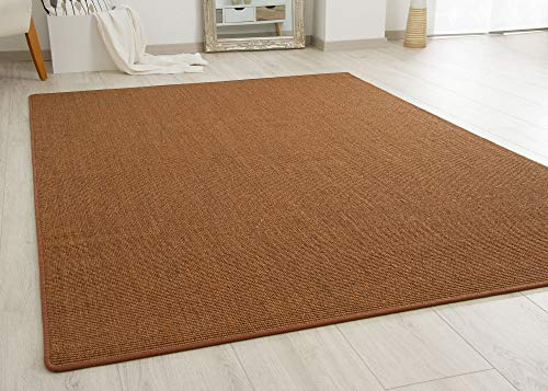 Steffensmeier Sisal Teppich Acapulco - gekettelter Sisalteppich aus 100% Sisal in Braun, Größe: 160x230 cm