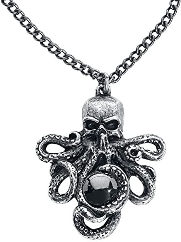 Alchemy Gothic Mammon of the Deep Pendant Männer Halskette silberfarben Hartzinn Gothic
