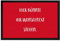 printplanet® - Fußmatte mit eigenem Text Bedrucken - Fussmatte mit Namen oder Wunschtext selbst gestalten - 60 cm x 40 cm - Rot