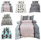 Leonado Vicenti Winter Bettwäsche Thermo Fleece Flausch Kuschelig Warme Garnitur Bettbezüge Set, Größe:2 teilig 135x200 cm, Farbe:Rüsch rosa grau