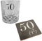 Widdop and Co Lot de verres à whisky et sous-verres pour 50e anniversaire