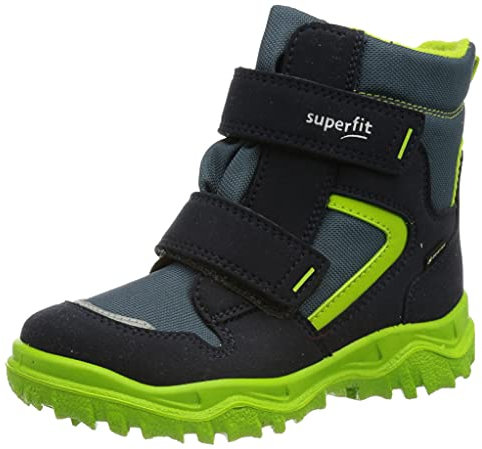 Superfit Jungen HUSKY1 Boot, Schneestiefel, BLAU/GRÜN 8020, 30