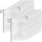 DEAYOU 36 Stück Blanko Gartenflaggen, 30 x 45 cm DIY Rasenflaggen, Polyester einfarbige Banner für Innen, Außen, Hof, Party, Zuhause, Schule Dekoration (weiß)