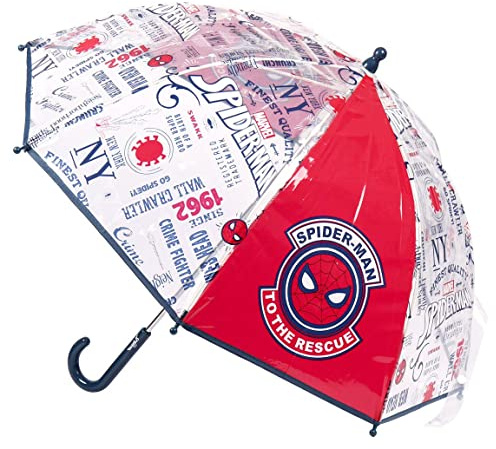 Spiderman S0724788 Regenschirm, Durchmesser 78 cm, Rot