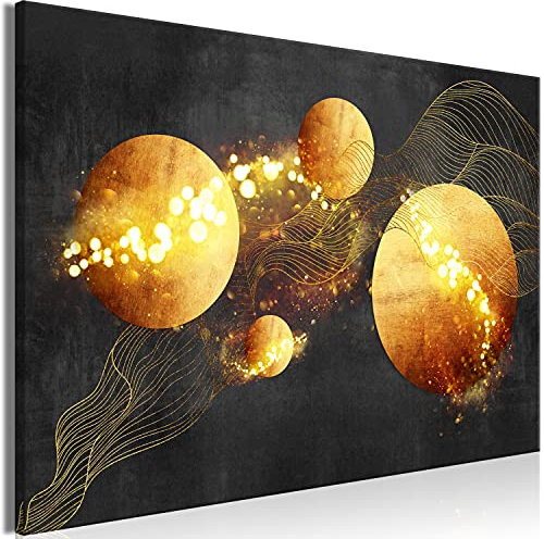 murando - Wandbilder XXL Planeten 120x80 cm 1 tlg - Wand Deko Vlies Leinwand Bilder Groß Wanddeko Wohnzimmer Schlafzimmer Kunstdrucke - Weltall Weltraum Sonnensystem Astronomie Galaxie