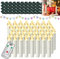 XMTECH 40 Stück Kabellos LED Kerzen Weihnachtskerzen Warmweiß mit Clips&Fernbedienung,Christbaumkerzen für Weihnachtsdeko, Hochzeitsdeko, Party, Warmweiß
