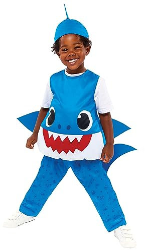 (PKT) (9913324) Child Boys Baby Shark Blue Daddy Costume (2-3yr)