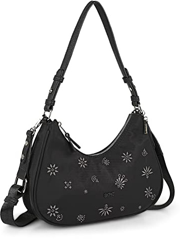 SKPAT - Handtasche Damen Umhängetasche Damen Klein & Stilvoll Handtasche Damen Umhängetasche Crossbody Bag Damen, Schwarz