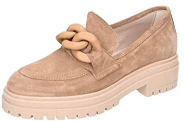 Gianluca Pisati Chunky Loafer Gardenia Camel Plateau Slipper für Damen
