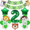 Dschungel Geburtstag Dekoration 2 jahr Geburtstag Deko dschungel kindergeburtstag Deko 2 Jahre Safari Tier Happy Birthday Deko 2. Geburtstag Junge Wild One Safari Banner Geburtstagsdeko Jungen 2 Jahre