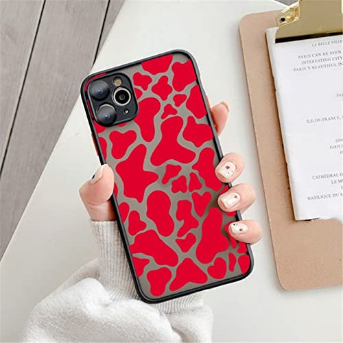 LIFEKA Fashion Colorful Leopard Milk Cow Zebra Matte Phone Case For iPhone 11 12 13 Pro Max Mini X XR XS 7 8 Plus SE 2020 Soft Back,64,For iphone 12mini