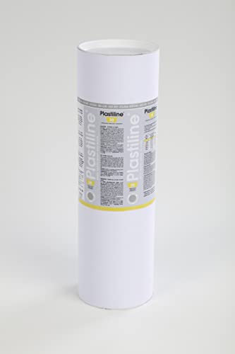 J. Herbin Herbin 10630T - Modelliermasse Plastiline, 10kg, Härtegrad 30, ideal zum Modellieren, 100 Prozent wiederverwendbar, Hellgrau