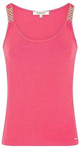 Morgan Femme 231-dua T-shirt, Rose Fluo, XS EU