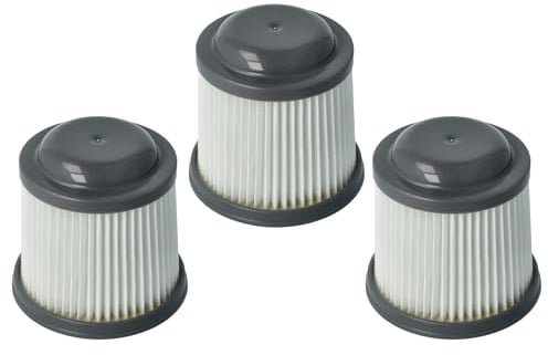 vhbw 3x filtro a pieghe piatte compatibile con Black & Decker Dustbuster Pivot PD1020, PD1020L, PD1420, PD1420LP, PD1820, PD1820L aspirapolvere
