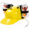 Novelty Place Casque à boire – Chapeau réglable – Paille pour bière soda – Gadgets de boisson amusants pour fête (jaune)