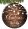 Hochzeitsgeschenke für Paare, 2023 Unser erstes Weihnachten als Mr. & Mrs. Ornament, erstes Weihnachten verheiratete Ornamente, Hochzeit Brautdusche Geschenk, frisch verheiratete Weihnachtskugel