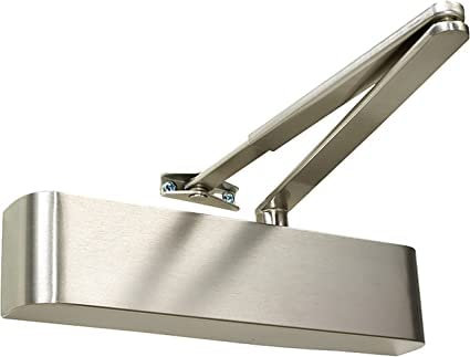 Rutland TS6204 DA/BC Overhead Door Closer - Size 2-4 - Satin Nickel Finish