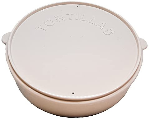 6 Cream Plastic Tortilla Warmer/Microwaveable Food Warmer Container for Tortilla Wraps, Mexican Tortilla Warmer Box