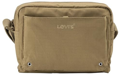 Levi's Herren Zip Crossbody Bag, Dark Khaki