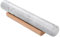 GMYIAK Mattarello in marmo con staffa in legno, mattarello antiaderente per pane, pizza, crosta, pasticceria, biscotti (bianco, 30 cm)