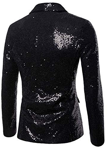 Herren Casual One Button Fit Anzug Mantel Jacke Pailletten Party Top Tailo Kleid Shirts für Herren Business Social Dance Party Jacquard Smoking Kleid Dinner Tuxedo for Party